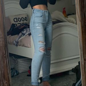 Ripped Levi jeans